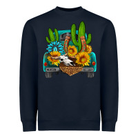 Navy western truck Horseshoe Heavyweight Sweatshirt - HRA Design Shop