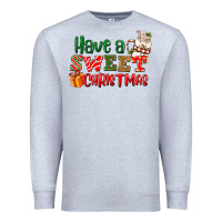 Heather Grey Have a sweet Christmas Premium Sweatshirt - NancyCooperArtShop