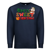 Navy Have a sweet Christmas Premium Sweatshirt - NancyCooperArtShop