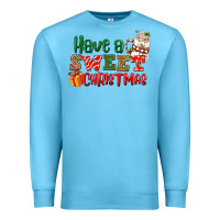 Ocean Blue Have a sweet Christmas Premium Sweatshirt - NancyCooperArtShop