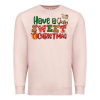 Pale Pink Have a sweet Christmas Premium Sweatshirt - NancyCooperArtShop
