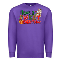 Purple Have a sweet Christmas Premium Sweatshirt - NancyCooperArtShop