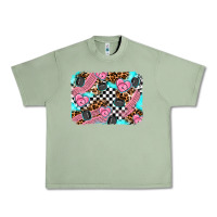 Oil Green race day background Urban Heavy Tee - AdoDesignShop