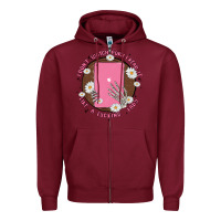 Burgundy i don't watch prn i read it like a fucking lady Zipper Hoodie - MaliasSmallBusiness