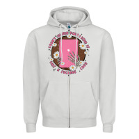 Dove Grey i don't watch prn i read it like a fucking lady Zipper Hoodie - MaliasSmallBusiness