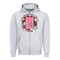 Heather Grey i don't watch prn i read it like a fucking lady Zipper Hoodie - MaliasSmallBusiness