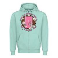 Seafoam i don't watch prn i read it like a fucking lady Zipper Hoodie - MaliasSmallBusiness