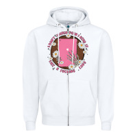 White i don't watch prn i read it like a fucking lady Zipper Hoodie - MaliasSmallBusiness