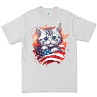 Dove Grey cat6 Premium Tee - Unal Design