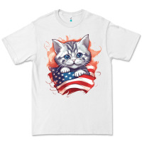 White cat6 Premium Tee - Unal Design