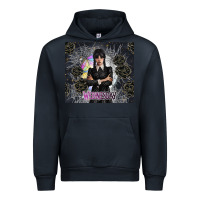 Navy gothic girl with black rose Urban Hoodie - TumblerDesignByShophia