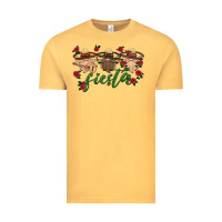 Vintage Mustard fiesta mexico gnome Vintage Tee - HRA Design Shop