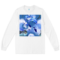 White dolphins Long Sleeve Tee - BundleAndBundleShop