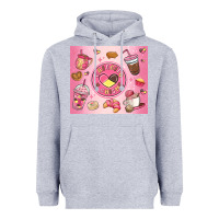 Heather Grey cafecito y chisme Heavyweight Hoodie - MaliasSmallBusiness