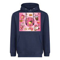 Navy cafecito y chisme Heavyweight Hoodie - MaliasSmallBusiness
