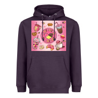 Plum cafecito y chisme Heavyweight Hoodie - MaliasSmallBusiness