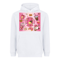 White cafecito y chisme Heavyweight Hoodie - MaliasSmallBusiness