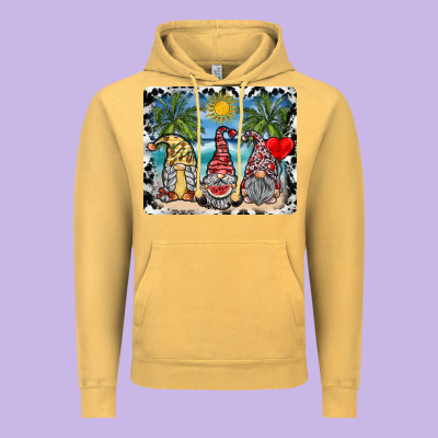 Summer Gnome Mousepad Vintage Hoodie Designed By Sublimationcraftshop