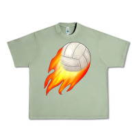 Oil Green volleyball Urban Heavy Tee - JahusDesignShop