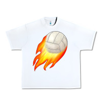 White volleyball Urban Heavy Tee - JahusDesignShop