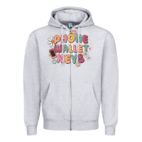 Heather Grey phone wallet keys Zipper Hoodie - MaliasSmallBusiness