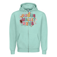 Seafoam phone wallet keys Zipper Hoodie - MaliasSmallBusiness