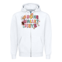 White phone wallet keys Zipper Hoodie - MaliasSmallBusiness