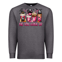Charcoal Heather No you hang up coffee cups Premium Sweatshirt - MaliasSmallBusiness