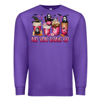Purple No you hang up coffee cups Premium Sweatshirt - MaliasSmallBusiness