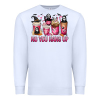 White No you hang up coffee cups Premium Sweatshirt - MaliasSmallBusiness