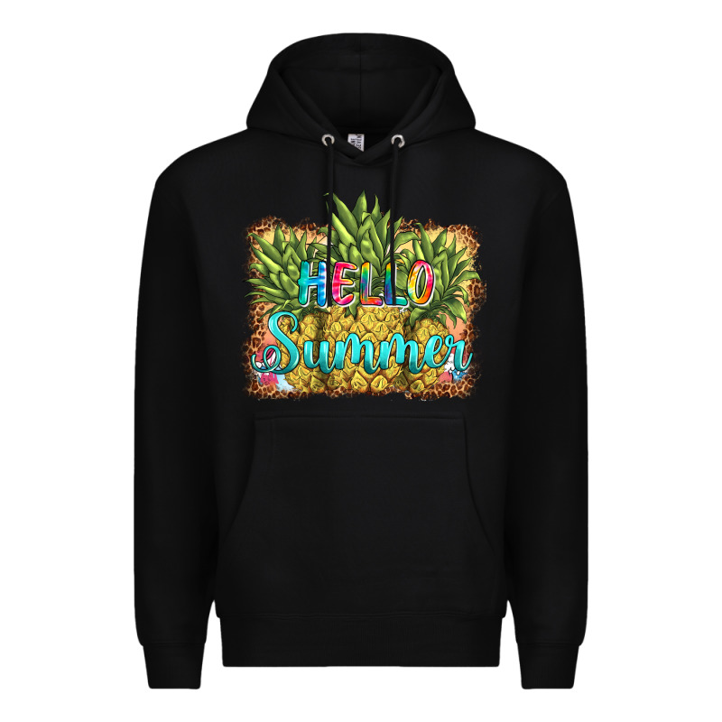 Hello Summer Pineapple Premium Hoodie by BarkalooDesign | Teevron