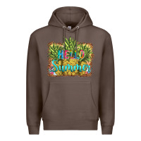 Coffee hello summer pineapple Premium Hoodie - BarkalooDesign
