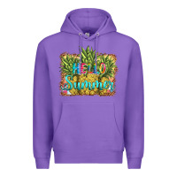 Purple hello summer pineapple Premium Hoodie - BarkalooDesign