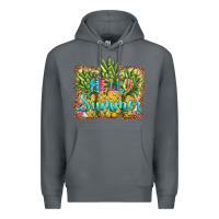Rock hello summer pineapple Premium Hoodie - BarkalooDesign