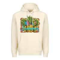 Sandshell hello summer pineapple Premium Hoodie - BarkalooDesign