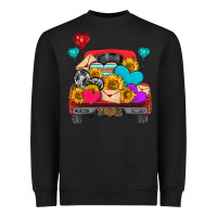 Western Truck With Heart Heavyweight Sweatshirt | Teevron