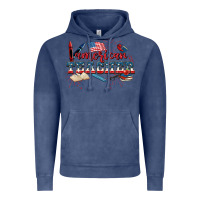 Vintage Denim American Teacher 4th of July Vintage Hoodie - CowGirlArtShop