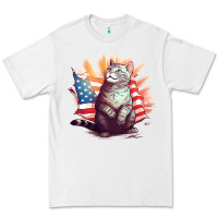 White cat8 Premium Tee - Unal Design