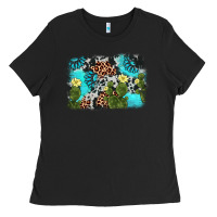 Black cactus gemstone background Ladies Tee - AdoDesignShop