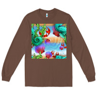 Chestnut seahorse and beach Long Sleeve Tee - BundleAndBundleShop