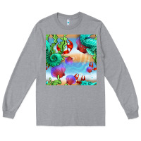 Seahorse And Beach Long Sleeve Tee | Teevron