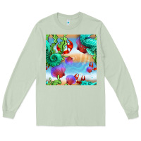 Matcha seahorse and beach Long Sleeve Tee - BundleAndBundleShop