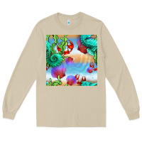 Mushroom seahorse and beach Long Sleeve Tee - BundleAndBundleShop