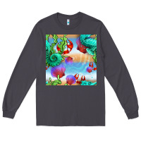 Smoke seahorse and beach Long Sleeve Tee - BundleAndBundleShop
