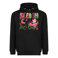 Black sleigh all day Heavyweight Hoodie - MaliasSmallBusiness