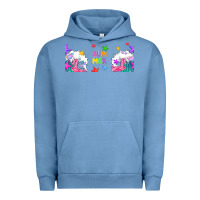 Pigment Pebble Blue summer Urban Hoodie - TumblerDesignByShophia
