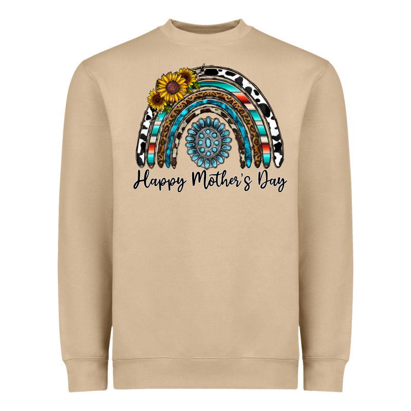 Happy Mother's Day Rainbow Heavyweight Sweatshirt by CowhideDigitalArt | Teevron