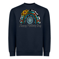 Navy happy mother's day rainbow Heavyweight Sweatshirt - CowhideDigitalArt
