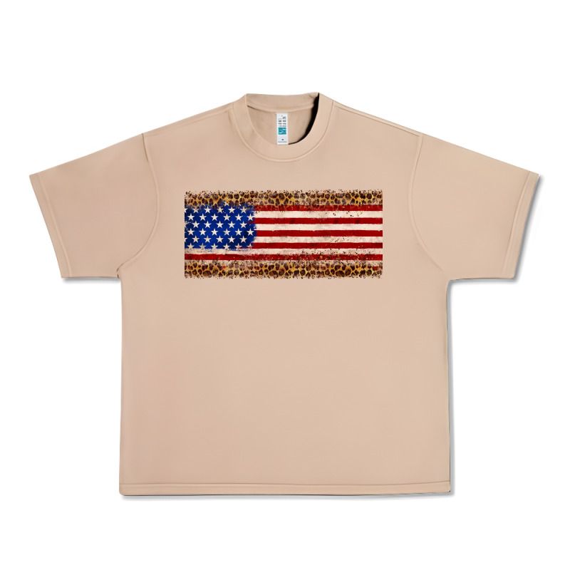 Usa Flag Leopard Urban Heavy Tee by JahusDesignShop | Teevron