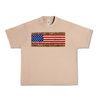 Burro usa flag leopard Urban Heavy Tee - JahusDesignShop